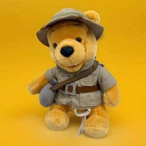 Disney World Parks Animal Kingdom Safari Winnie The Pooh Explorer Plush